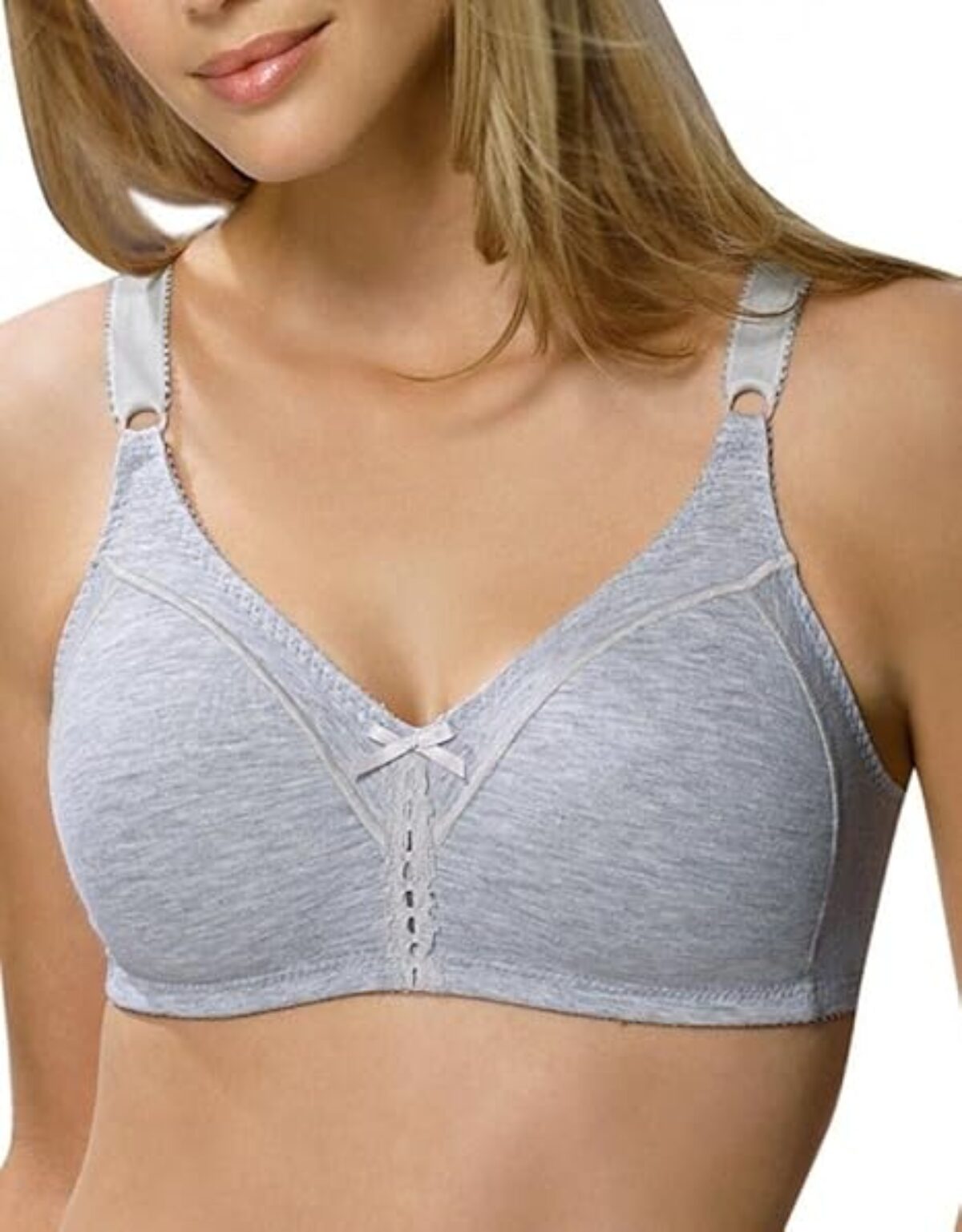 Bali Cotton Double Support Wire-Free Bra for Comfort - Breezies