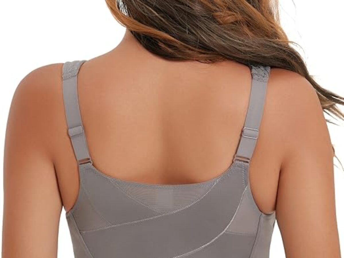 HACI Wireless Front Closure Posture Bra for Back Support